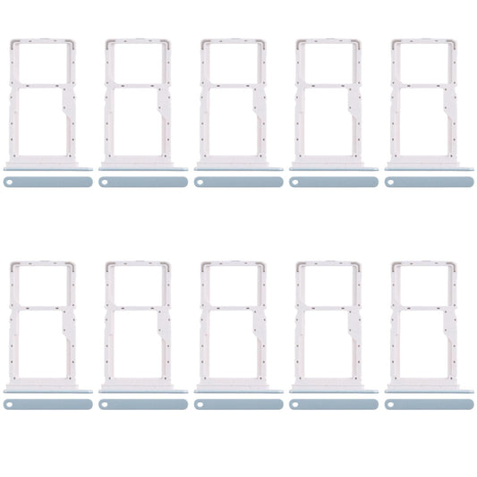 For Xiaomi Poco X6 Neo 5G 10pcs SIM Card Tray + SIM Card Tray / Micro SD Card Tray (Blue)