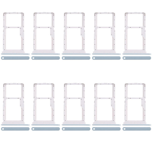 For Xiaomi Poco X6 Neo 5G 10pcs SIM Card Tray + SIM Card Tray / Micro SD Card Tray (Blue)