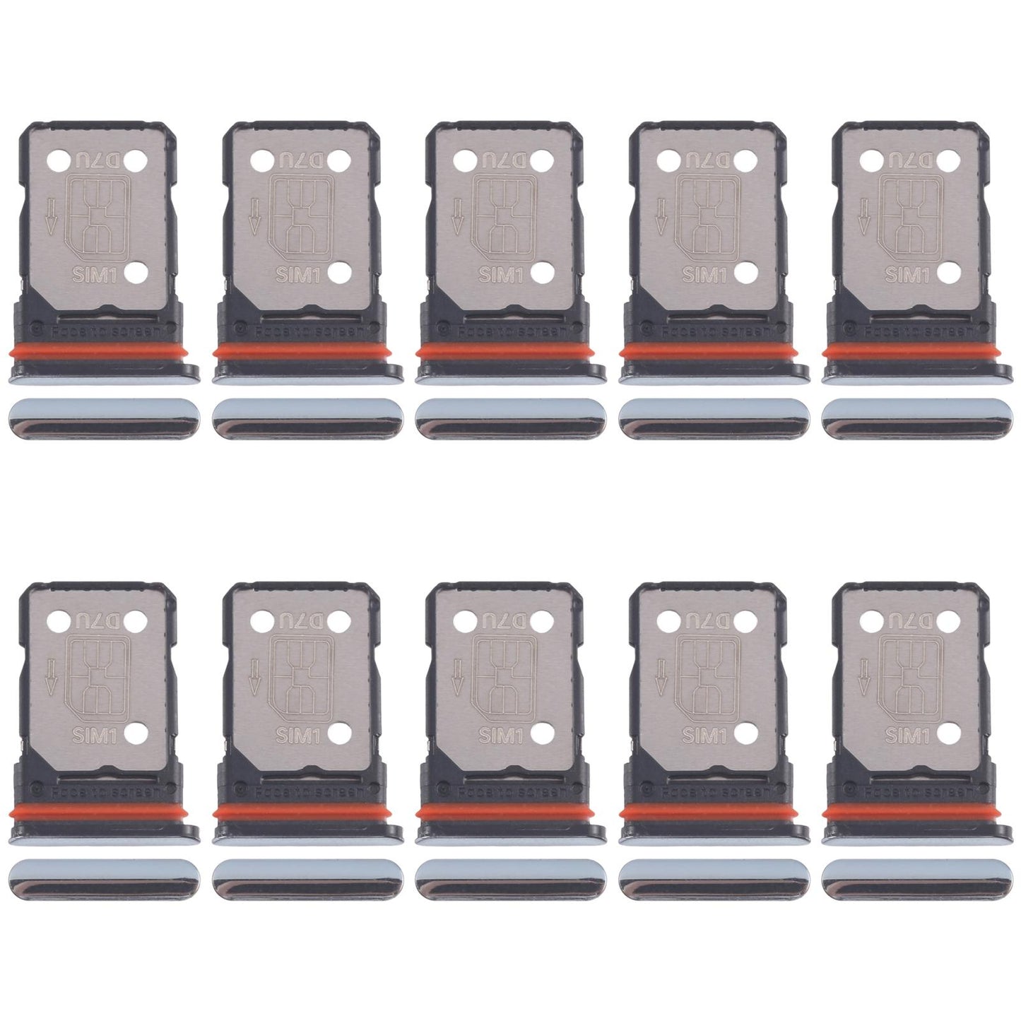 For Xiaomi Redmi A3 Pro 10pcs SIM Card Tray + SIM Card Tray (Blue)