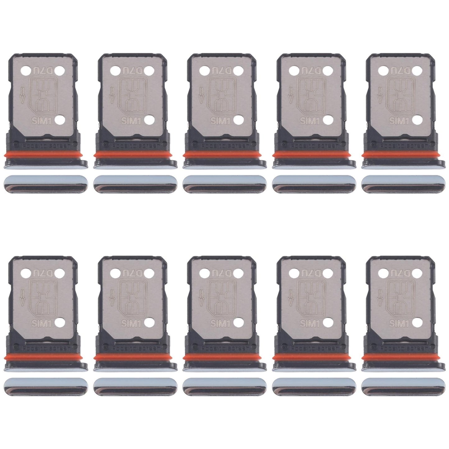 For Xiaomi Redmi A3 Pro 10pcs SIM Card Tray + SIM Card Tray (Blue)
