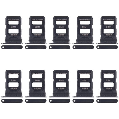 For Xiaomi 14 Pro 10pcs SIM Card Tray + SIM Card Tray (Black)