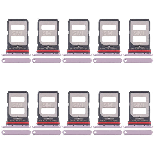 For Xiaomi Redmi K70 10pcs SIM Card Tray + SIM Card Tray (Pink)