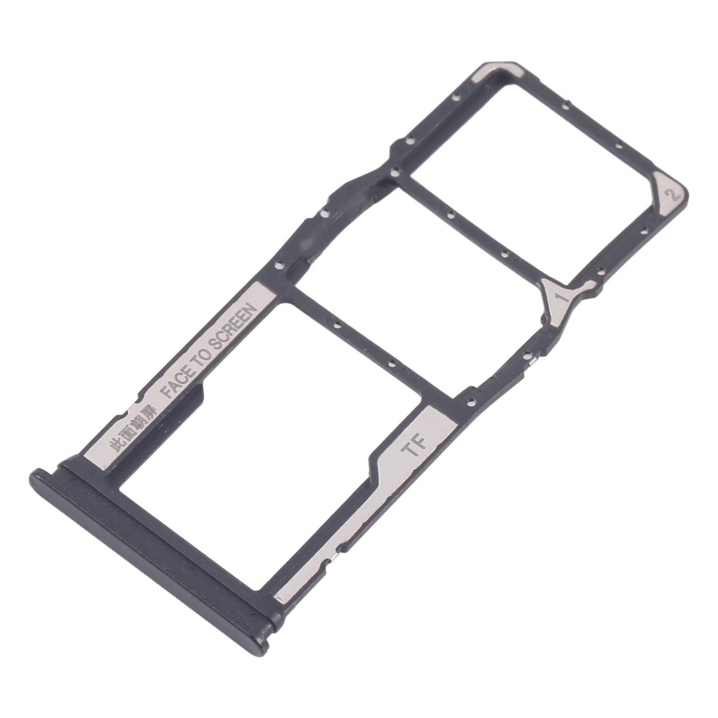 For Xiaomi Redmi 13C 5G 10pcs SIM Card Tray + SIM Card Tray + Micro SD Card Tray (Black)