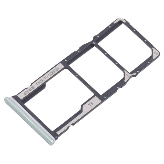 For Xiaomi Redmi 13C 5G 10pcs SIM Card Tray + SIM Card Tray + Micro SD Card Tray (Green)