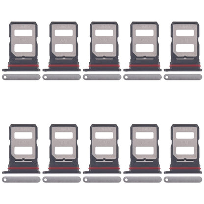 For Xiaomi Poco X7 10pcs SIM Card Tray + SIM Card Tray (Silver)