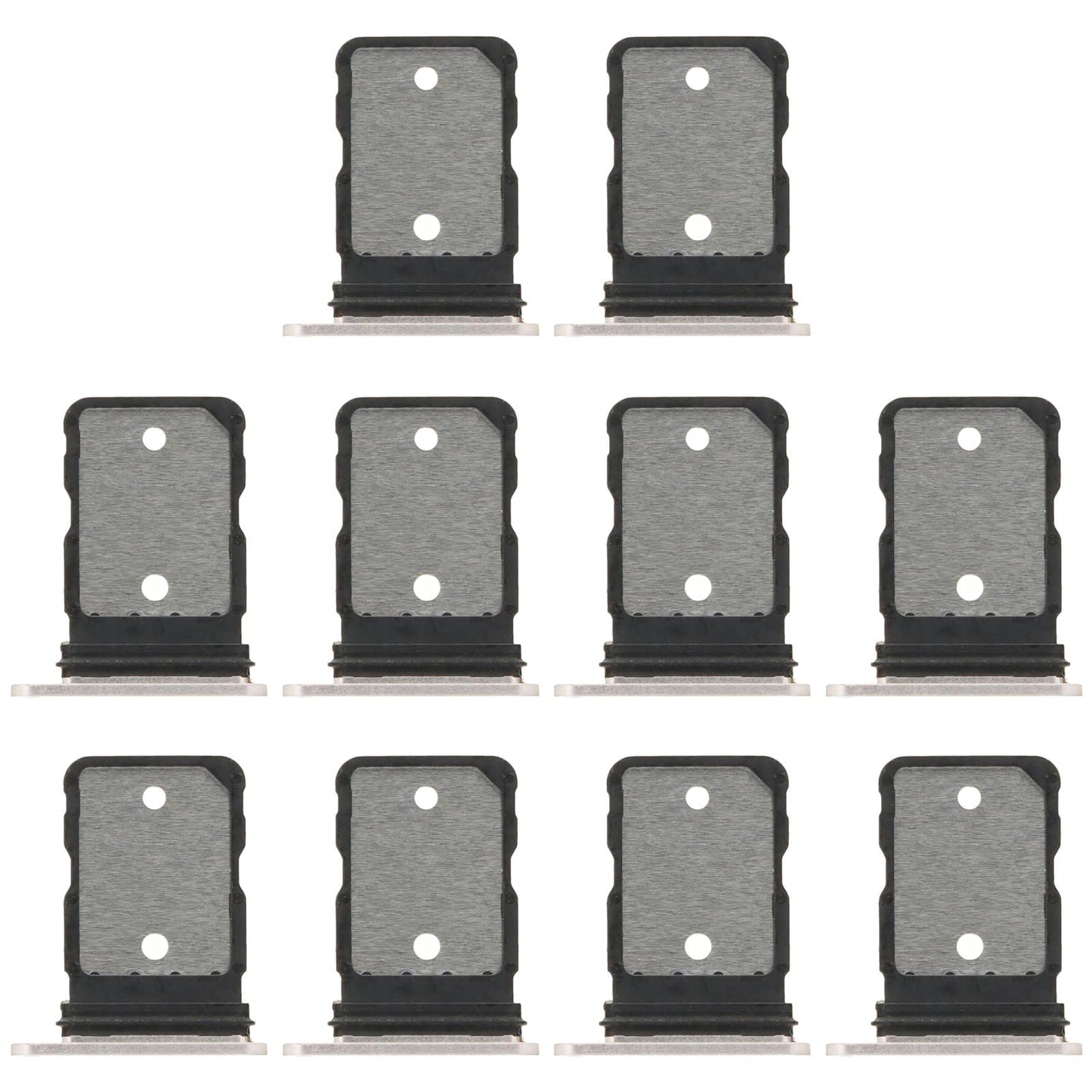 For Google Pixel 9 Pro Fold 10pcs SIM Card Tray (White)