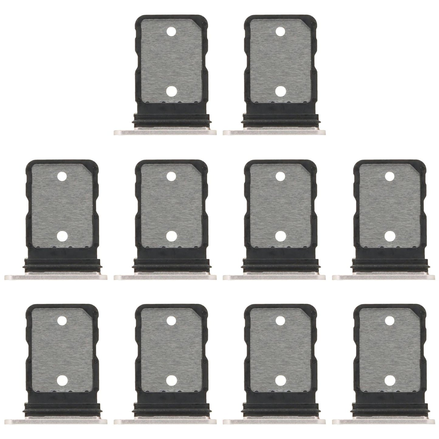 For Google Pixel 9 Pro Fold 10pcs SIM Card Tray (White)