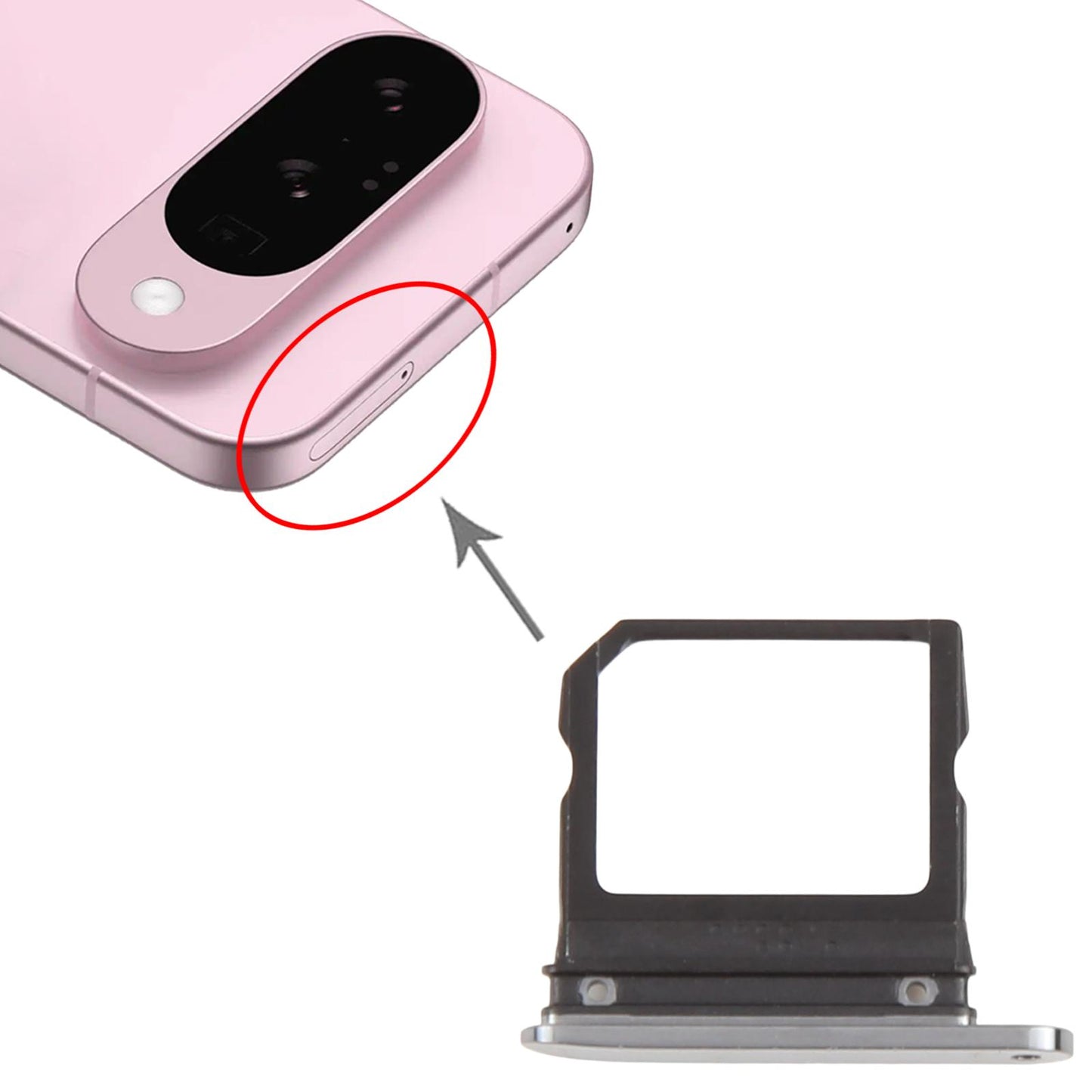 For Google Pixel 10 Pro SIM Card Tray (Grey)