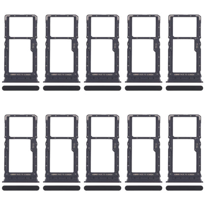 For Xiaomi Redmi 15 5G 10pcs SIM Card Tray + SIM Card Tray / Micro SD Card Tray (Black)