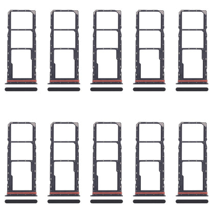 For Xiaomi Redmi A5 4G 10pcs SIM Card Tray + SIM Card Tray + Micro SD Card Tray (Black)