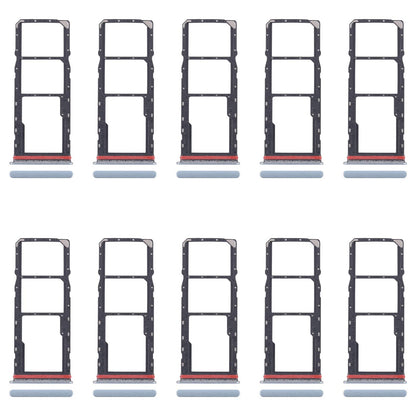 For Xiaomi Redmi A5 4G 10pcs SIM Card Tray + SIM Card Tray + Micro SD Card Tray (Blue)