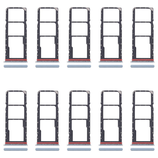 For Xiaomi Redmi A5 4G 10pcs SIM Card Tray + SIM Card Tray + Micro SD Card Tray (Blue)