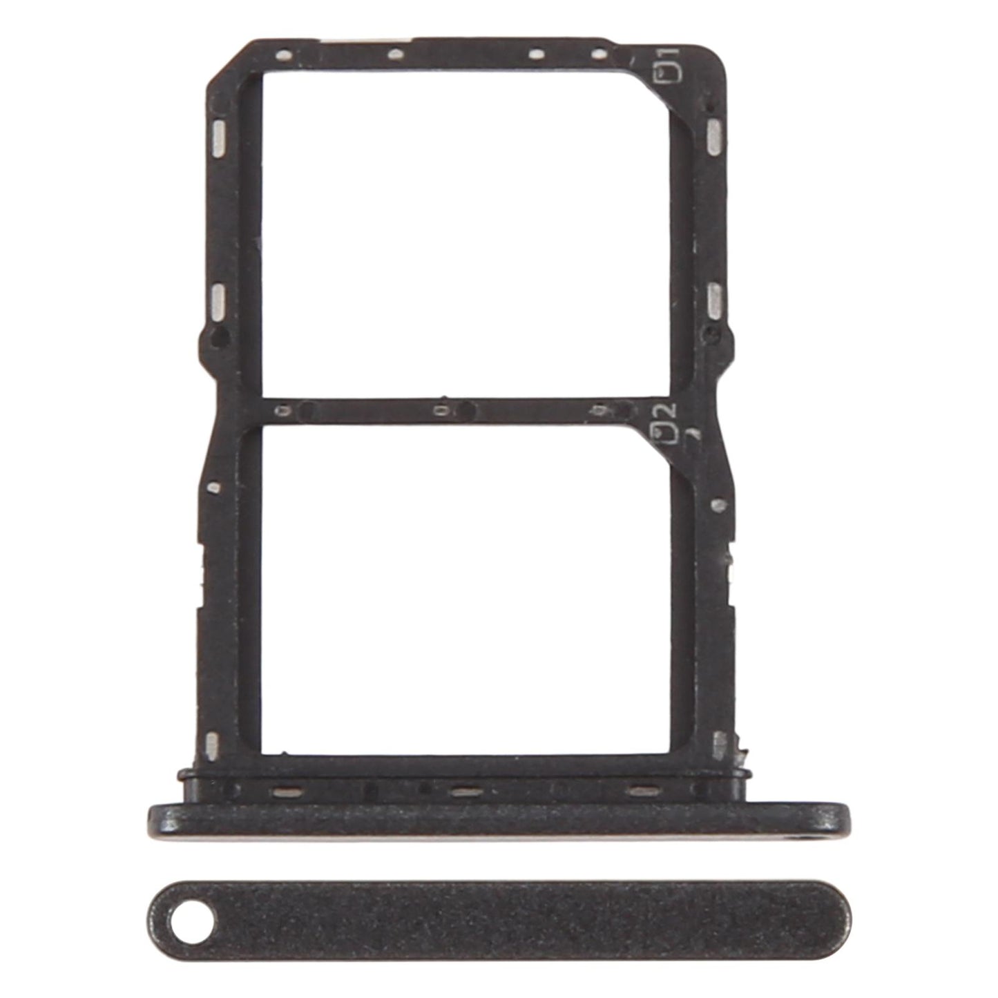 For ZTE Blade A75 5G Z2357N SIM Card Tray + SIM Card Tray (Black)