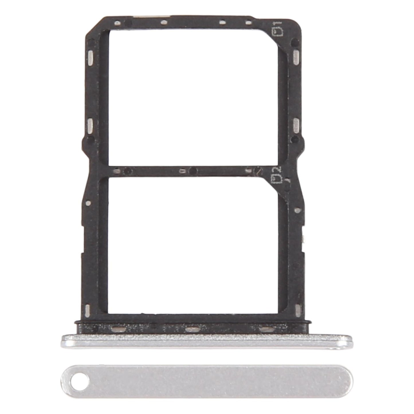 For ZTE Blade A75 5G Z2357N SIM Card Tray + SIM Card Tray (Silver)
