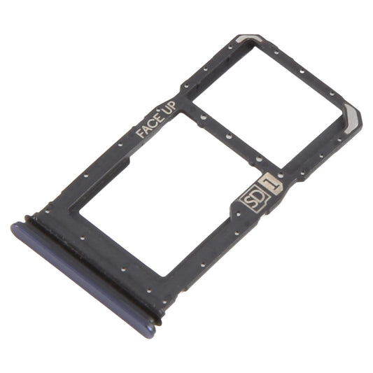 For Motorola Moto G86 Original SIM Card Tray + SIM Card Tray / Micro SD Card Tray (Blue)