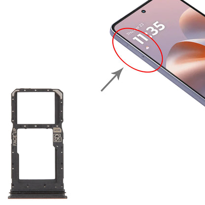 For Motorola Moto G86 Original SIM Card Tray + SIM Card Tray / Micro SD Card Tray (Red)