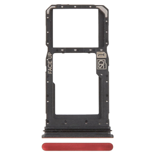 For Motorola Moto G86 Original SIM Card Tray + SIM Card Tray / Micro SD Card Tray (Red)