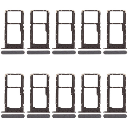 For OPPO A78 5G CPH2483 CPH2495 10pcs SIM Card Tray + SIM Card Tray / Micro SD Card Tray (Black)