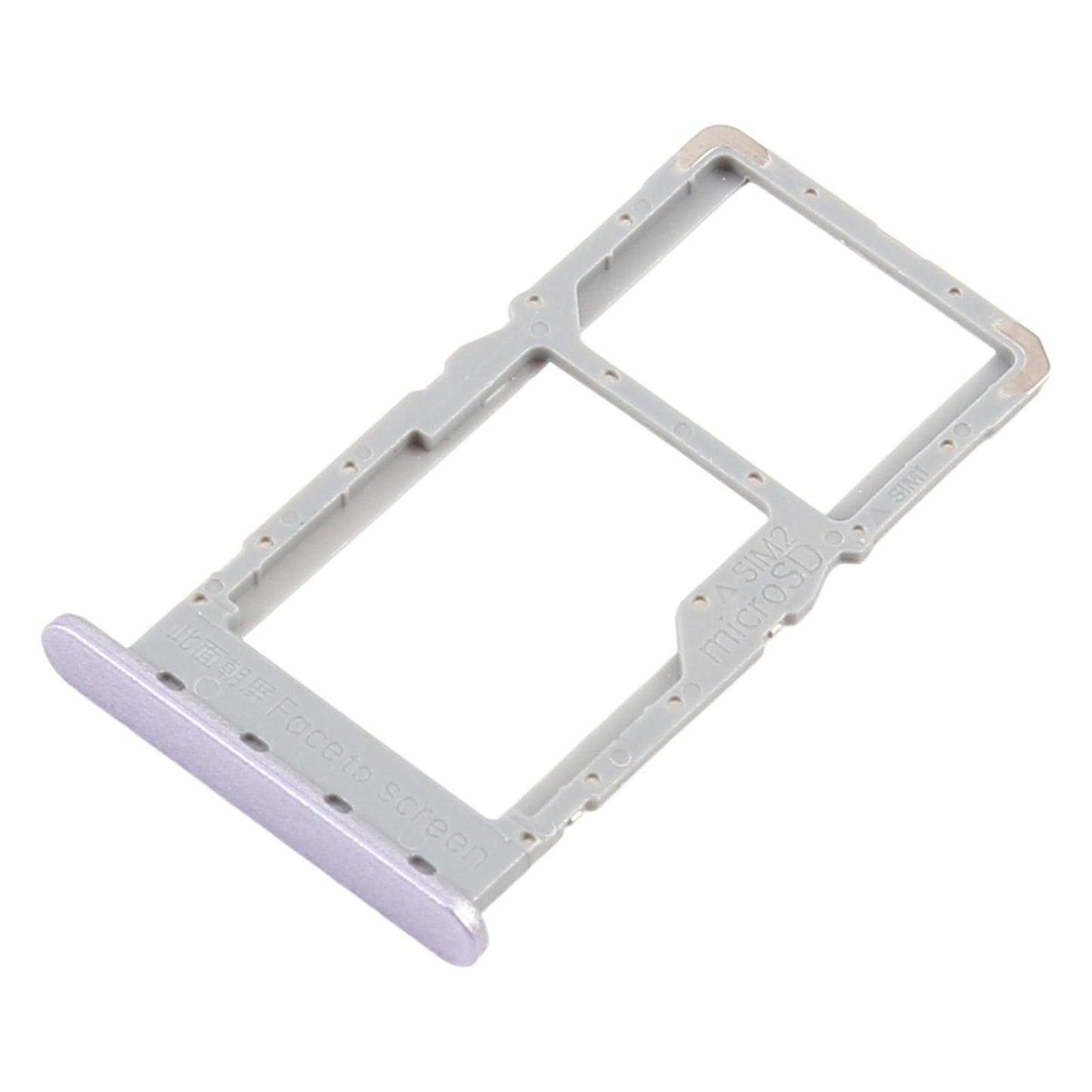 For OPPO A78 5G CPH2483 CPH2495 10pcs SIM Card Tray + SIM Card Tray / Micro SD Card Tray (Purple)