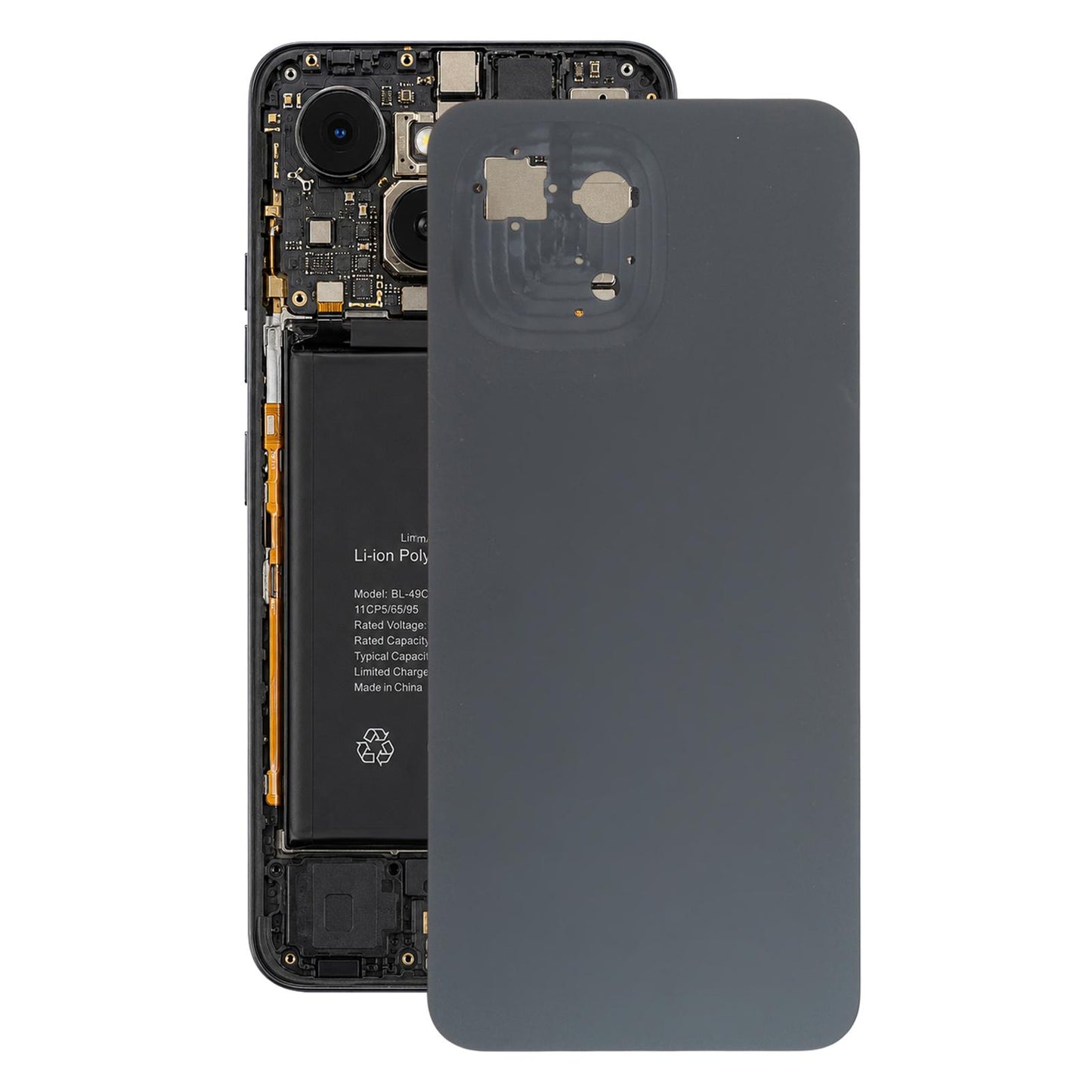 For Tecno Pop 10 Pro Original Battery Back Cover(Black)
