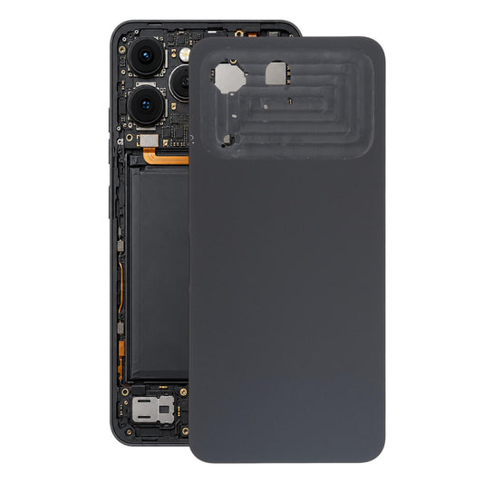 For Tecno Spark 40 4G KM5 Original Battery Back Cover(Black)