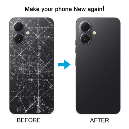 For Tecno Pop 10 Original Battery Back Cover(Black)