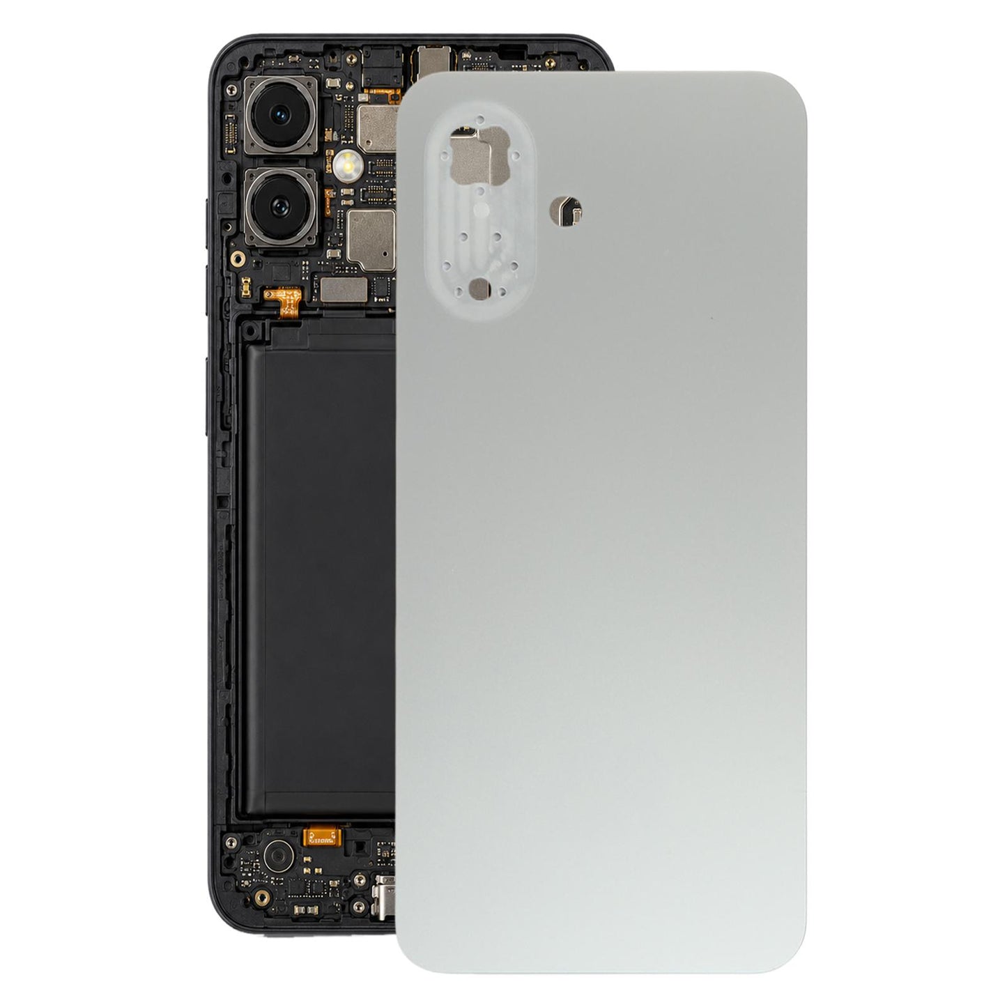 For Tecno Spark Go 2 KM4 Original Battery Back Cover(Gray)