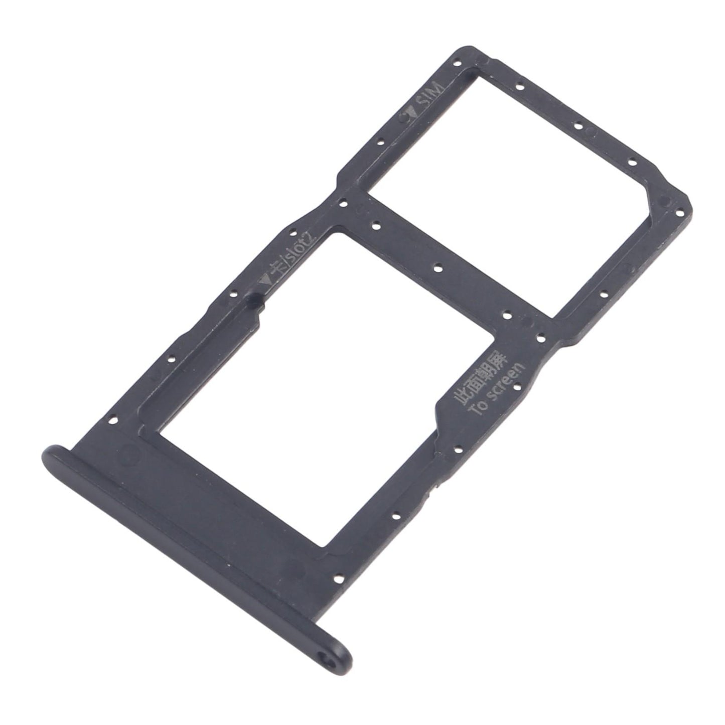 For Huawei Enjoy 20 10pcs Original SIM Card Tray + SIM Card Tray (Black)