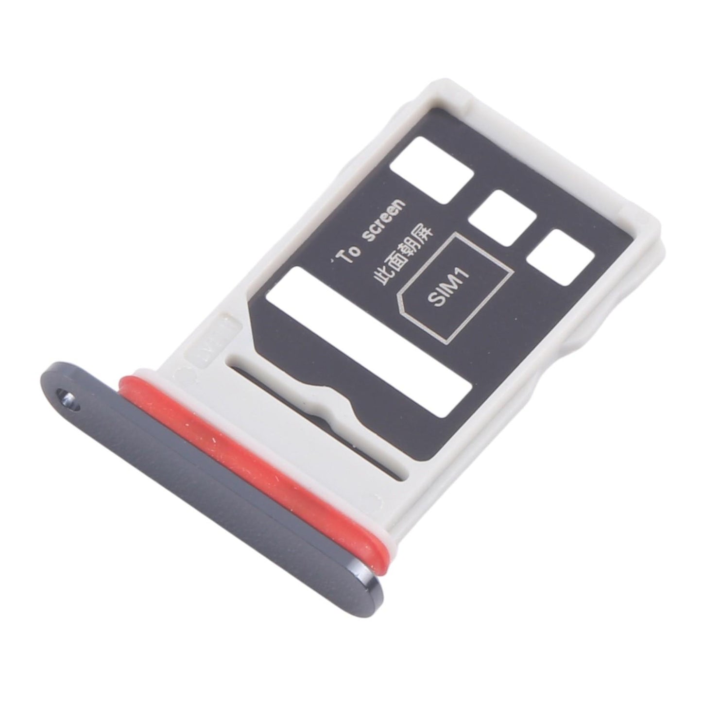For Huawei nova 8 Pro 10pcs Original SIM Card Tray + SIM Card Tray (Black)