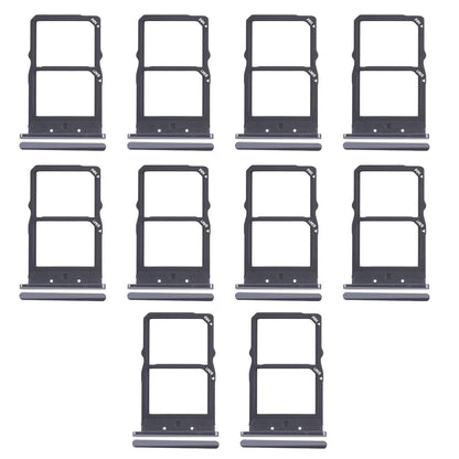 For Huawei Mate X2 10pcs Original SIM Card Tray + NM Card Tray (Black)