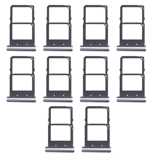 For Huawei Mate X2 10pcs Original SIM Card Tray + NM Card Tray (Black)