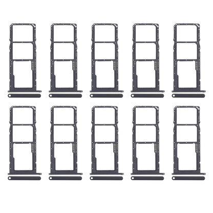 For Huawei Y7a 10pcs Original SIM Card Tray + SIM Card Tray + Micro SD Card Tray (Black)