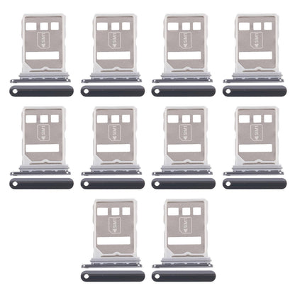 For Huawei Pura 70 10pcs Original SIM Card Tray + SIM Card Tray (Black)
