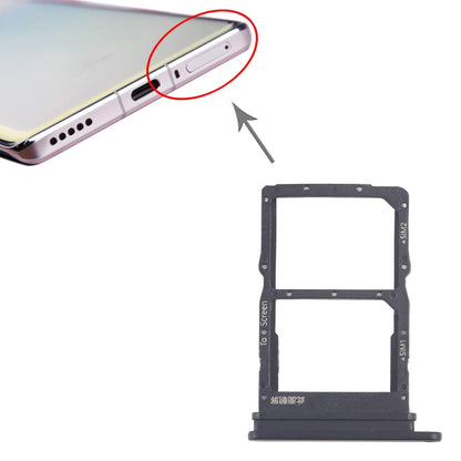 For Huawei nova 8 10pcs Original SIM Card Tray + SIM Card Tray (Black)