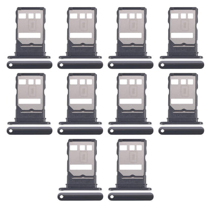 For Huawei Enjoy 20 Plus 10pcs Original SIM Card Tray + NM Card Tray (Black)