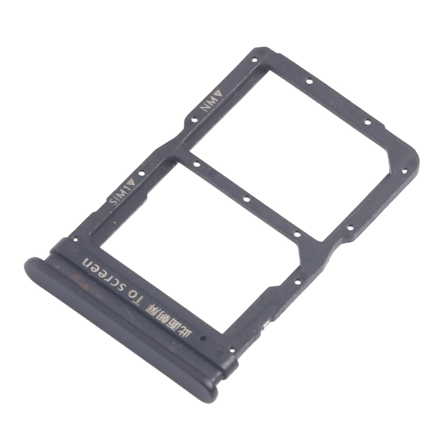 For Huawei Enjoy 20 Pro 10pcs Original SIM Card Tray + NM Card Tray (Black)
