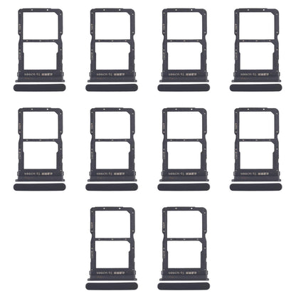 For Huawei Enjoy 20 Pro 10pcs Original SIM Card Tray + NM Card Tray (Black)