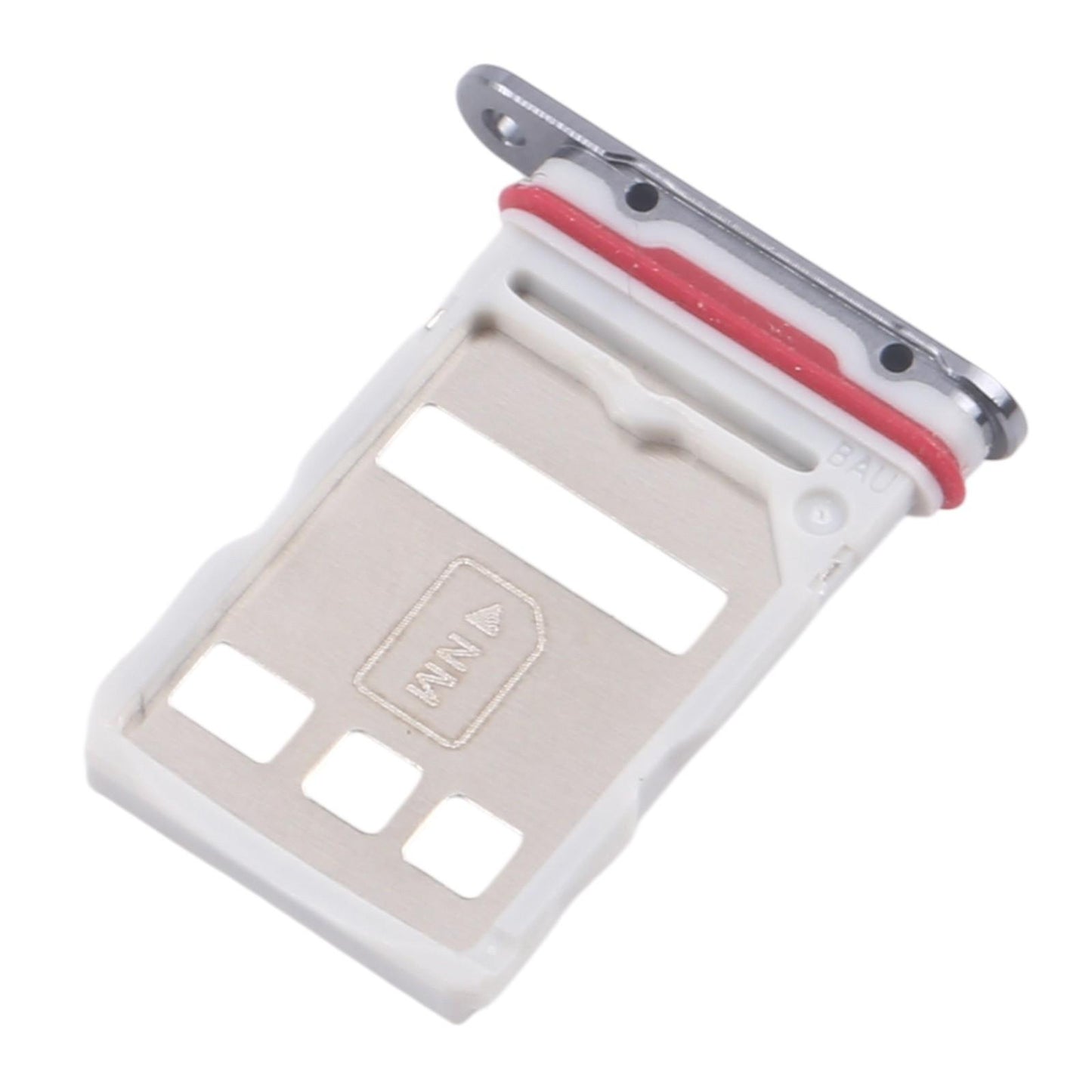 For Huawei Mate 50 Pro 10pcs Original SIM Card Tray + NM Card Tray (Black)
