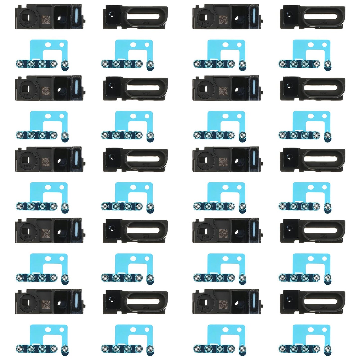 For iPhone 17 Pro 10sets Speaker Ringer Buzzer Dustproof Mesh (Blue)