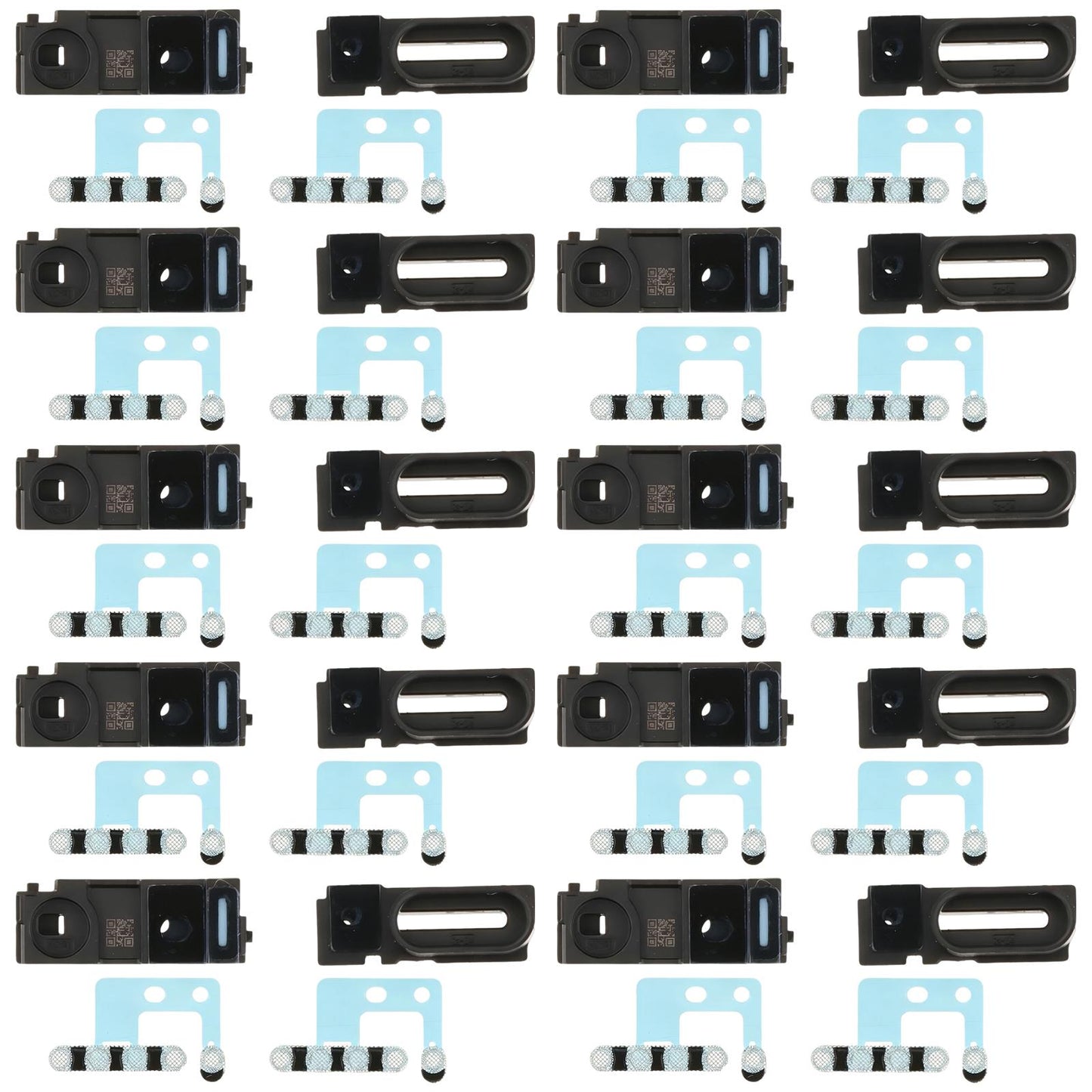 For iPhone 17 Pro 10sets Speaker Ringer Buzzer Dustproof Mesh (White)