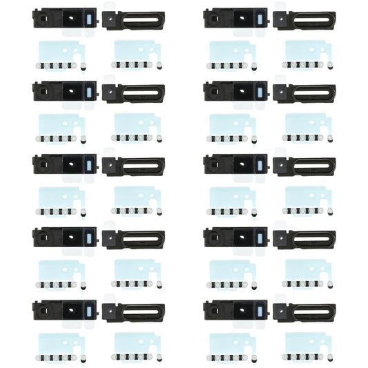For iPhone 17 Pro Max 10sets Speaker Ringer Buzzer Dustproof Mesh (Silver)