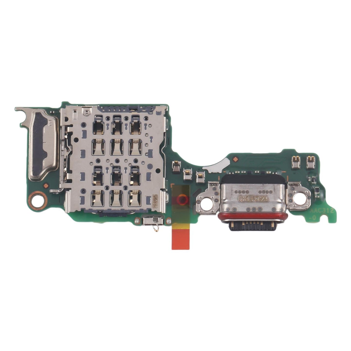 For OPPO A6 5G CPH2831 PLT120 Original Charging Port Board With SIM Card Holder Socket