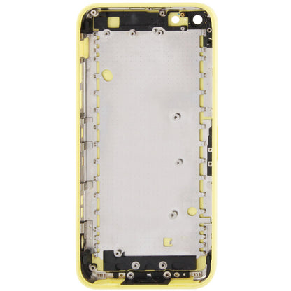 Full Housing  Chassis / Back Cover with Mounting Plate & Mute Button + Power Button + Volume Button + Nano SIM Card Tray for iPhone 5C(Yellow)