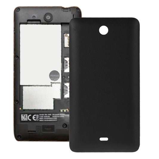 Frosted Surface Plastic Back Housing Cover for Microsoft Lumia 430(Black)
