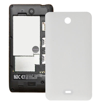Frosted Surface Plastic Back Housing Cover for Microsoft Lumia 430(White)