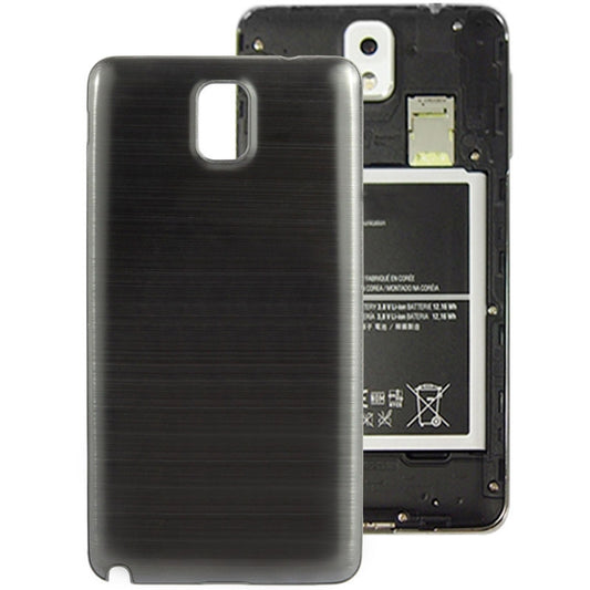 For Galaxy Note III / N9000 Full Metallic Brushed  Battery Cover with Black Frame (Black)