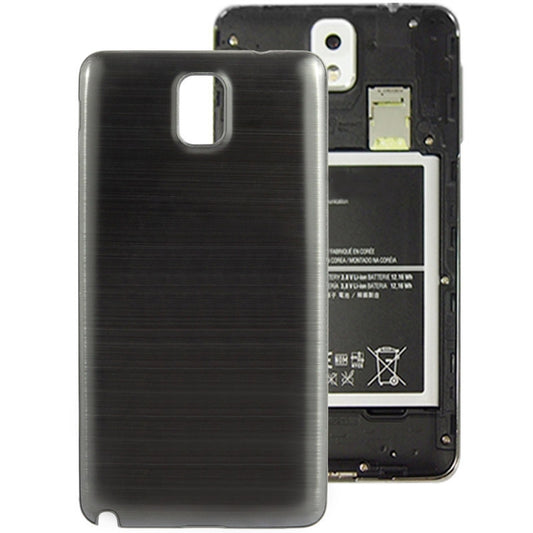 For Galaxy Note III / N9000 Full Metallic Brushed  Battery Cover with Black Frame (Black)
