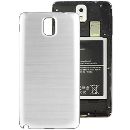 For Galaxy Note III / N9000 Full Metallic Brushed  Battery Cover with Black Frame (Silver)