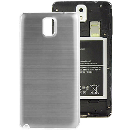 For Galaxy Note III / N9000 Full Metallic Brushed  Battery Cover with White Frame