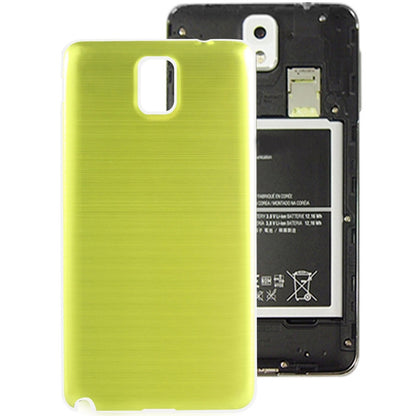 For Galaxy Note III / N9000 Full Metallic Brushed  Battery Cover with White Frame (Light Green)